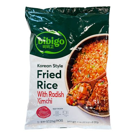 Get Bibigo Radish Kimchi Fried Rice, Frozen 18 oz Delivered | Weee ...