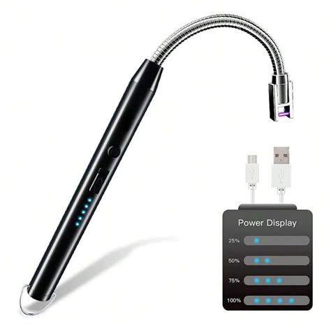 Lighter Electric Lighter Rechargeable Arc USB Candle Lighters, Flexible ...