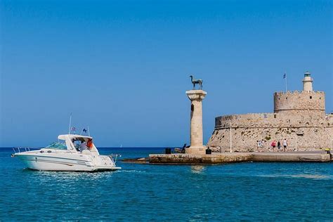 Private Sunset trip in Rhodes on a Luxury Motorboat | Greece
