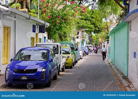 Streets of Male, Capital City of Maldives Editorial Stock Image - Image of color, arab: 24243234