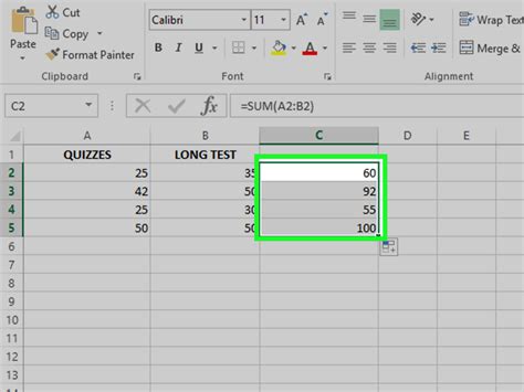 Excel Sum Shortcut Alt Quick Shortcut To Insert Sum