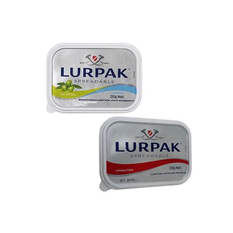 Lurpak Spreadable Butter Combo Pack – Olive Oil & Unsalted Butter 250g