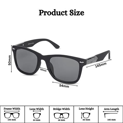Klassic Series UV Protected Wayfarer Sunglasses - Matte Black Frame Gr ...