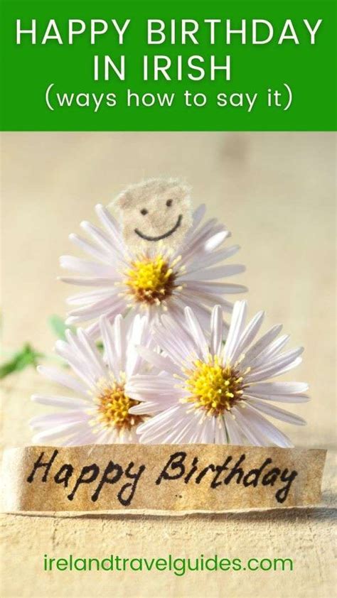 How To Say Happy Birthday In Irish Gaelic - Ireland Travel Guides