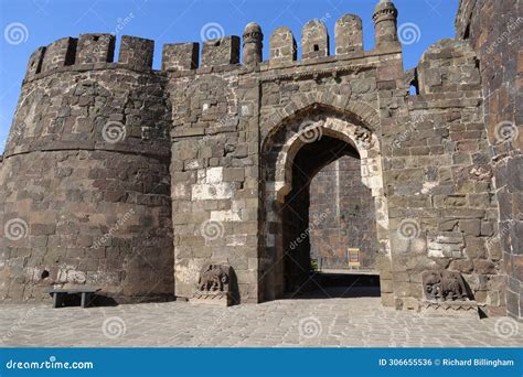 Entrance, Daulatabad Fort Near Aurangabad, Maharashtra, India. Stock Photo - Image of daulatabad ...