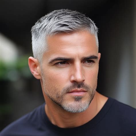 Timeless Silver: Easy Short Gray Haircuts for Men Over 40 in 2025 ...
