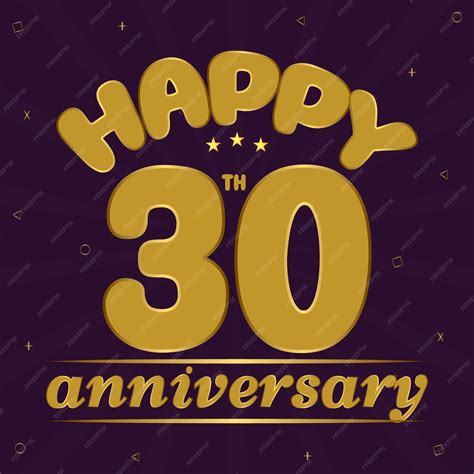 Premium Vector | Vector celebrating happy 30th anniversary