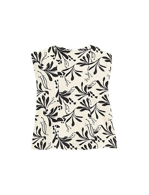 Buy Linen Blend Printed Bandeau Top at Marks & Spencer