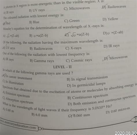 8.What is the wavelength of light waves if their frequency is 5.0X1014 ...