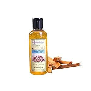 KHADI RISHIKESH Herbal Sandalwood Face Wash for acne reducing-skin ...