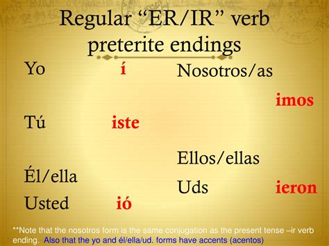 PPT - Mastering the Preterite Tense in Spanish PowerPoint Presentation ...
