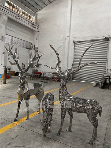不锈钢鹿雕塑_不锈钢雕塑 - 杜克实业