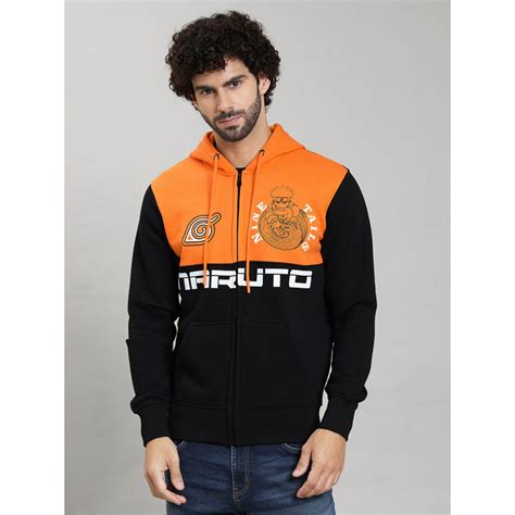 Buy Free Authority Multi-Color Naruto Colorblock Regular Fit Hoodie Online
