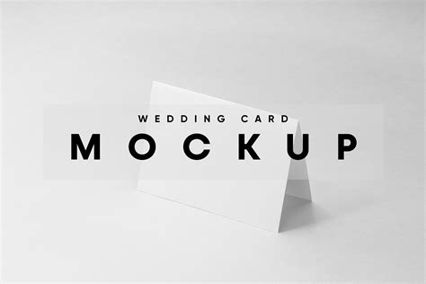 Folded Wedding Card Mockup Graphic by MockupForest · Creative Fabrica