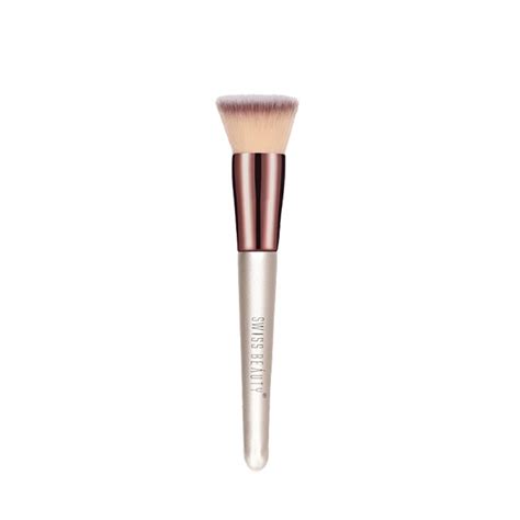 Swiss Beauty Powder Brush Foundation Blender Brush, Silver : Amazon.in ...