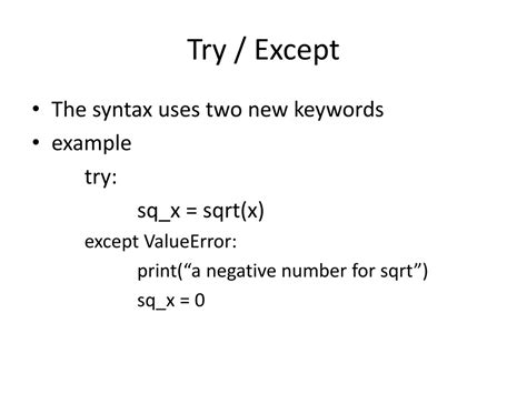 Exceptions in Python PPT 的图像结果