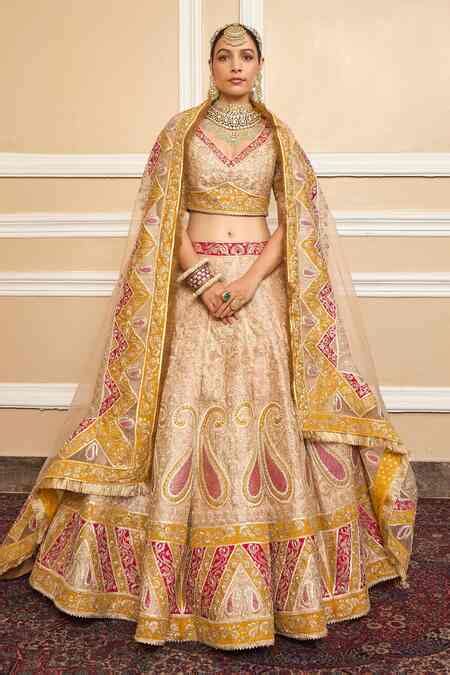 Buy Pink Dupatta Organza, Pure Raw Silk Kashmiri Embroidered Bridal ...