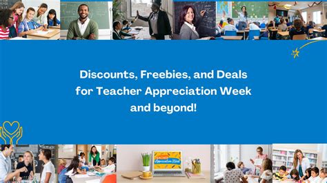 Discounts, Freebies, and Deals for Teacher Appreciation Week and beyond!