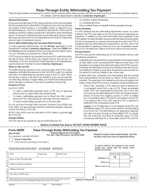2022 Form 502W - Pass-Through Entity Withholding Tax Payment. Form 502W ...