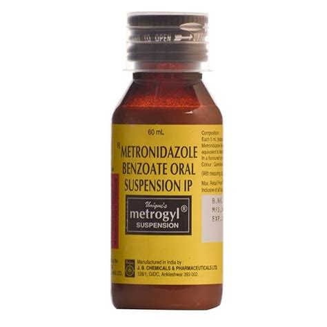 Metrogyl - Bottle of 60 ml Suspension : Amazon.in: Health & Personal Care
