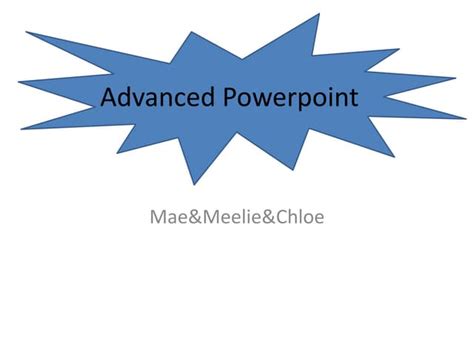 Advanced PowerPoint 的图像结果