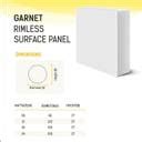 Wipro Garnet 24W Rimless Square LED Surface Panel|Warm White (Pack of 2 ...