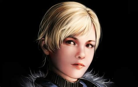 Wallpaper look, girl, background, resident evil, art, sherry birkin ...