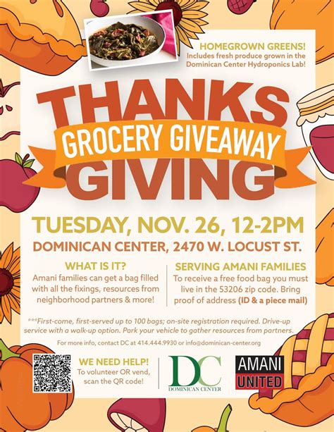 Amani Thanksgiving Grocery Giveaway , 2470 W Locust St, Milwaukee, WI ...