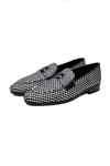 Buy Black Tessera Penny Bar Loafers For Men by Shutiq Online at Aza ...