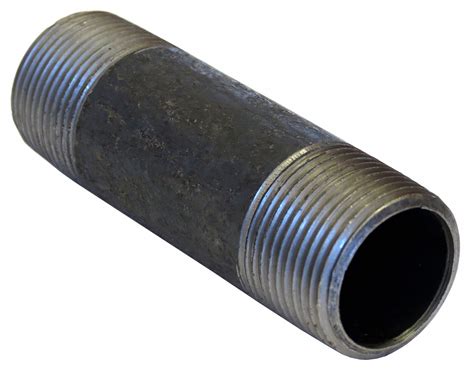 Black Steel, 3/4 in Nominal Pipe Size, Carbon Weld Nipple - 61TN03 ...