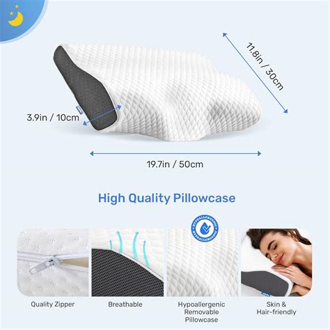 Derila Memory Foam Pillows (2 Pillows, Standard India | Ubuy