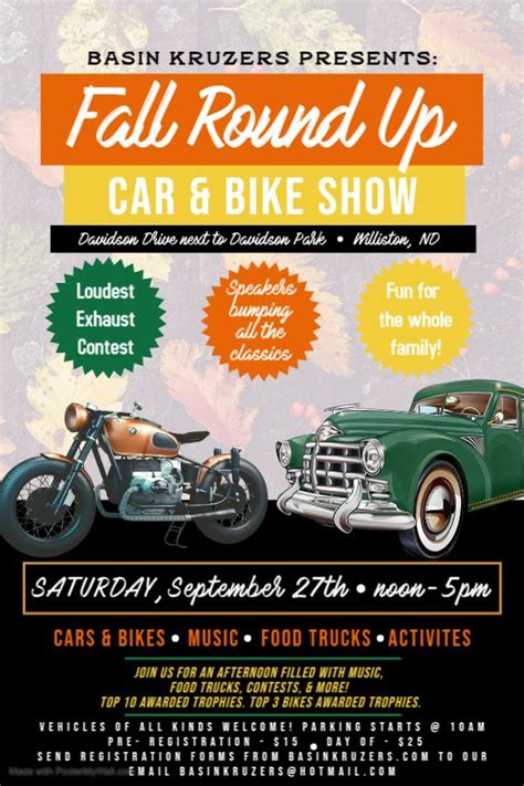 Fall Round Up Car & Bike Show, Davidson Dr, Williston, ND 58801, United ...