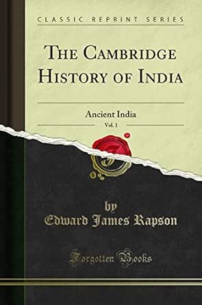Buy The Cambridge History of India, Vol. 1: Ancient India (Classic ...