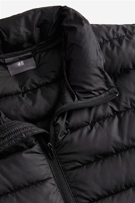 Men’s Black Slim Fit Lightweight puffer jacket | H&M IN