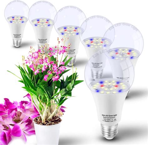 Amazon.com: E26 A19 LED Plant Grow Light Bulbs Indoor Plants Full ...