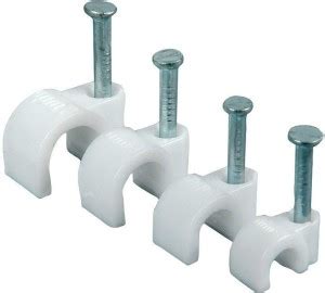 JENI MART wire clip-5mm (100 nos pack) wire clip-with nail Wire ...