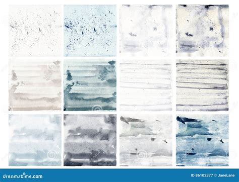 Watercolor Texture Collection Stock Illustration - Illustration of ...