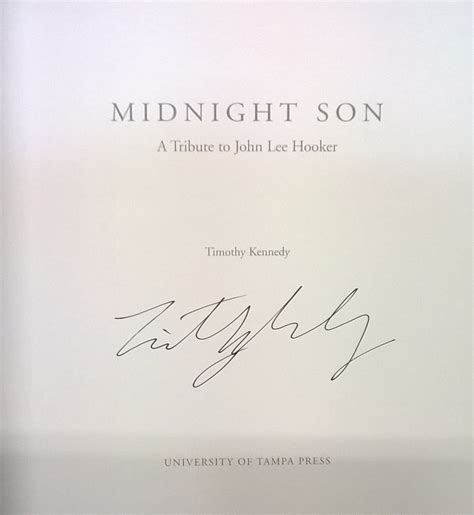 Midnight Son: A Tribute to John Lee Hooker by Timothy Kennedy: Very ...