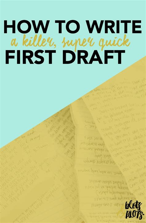 Image result for First Draft Example