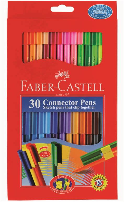 htconline.in| Faber Castell Connector Pens Set of 30 |Sketch Pens ...