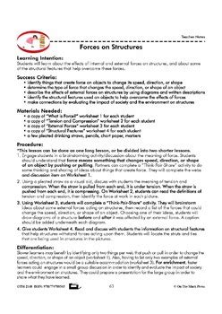 Image result for Forces and Structures Grade 5