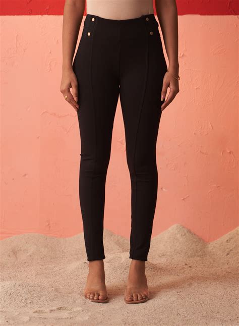 Anaya Black Skinny Fit Trousers for Women – Lakshita