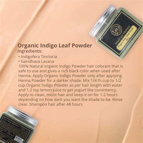 Organic Indigo Leaf Powder | Natural Hair Dye & Ayurvedic Hair ...