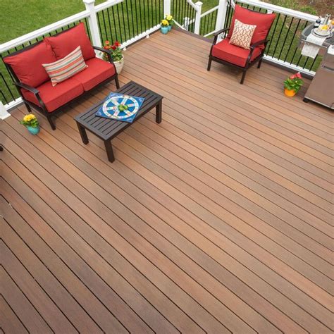 Fiberon Symmetry 1-in x 5-1/2-in x 20-ft Warm Sienna Square Composite ...