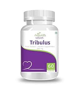 nature's velvet Tribulus Gokshura Pure Extract 500 mg, 60 Veg Capsules ...