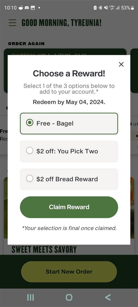 What's a bread reward? : r/Panera