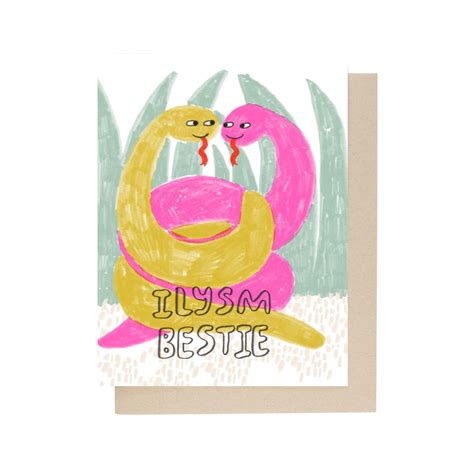 ILYSM Bestie Blank Card - Urban General Store