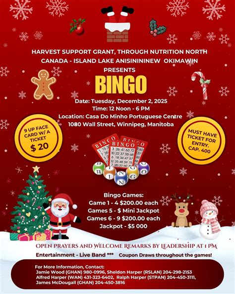 Harvest Support Grant, Island Lake Anisininew Okimawin Bingo, 1080 Wall ...