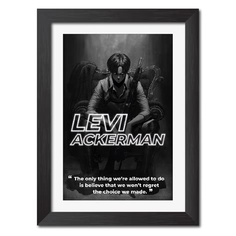 TenorArts Levi Ackerman Quotes Poster Attack on Titan Anime Laminated ...