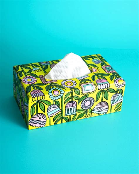 Pastel Floral Tissue Box | Hobby Ideas